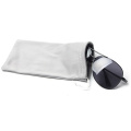 Soft portable black microfiber sunglasses pouch